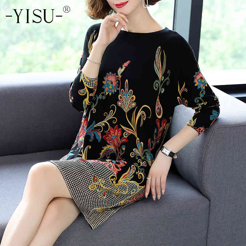 women's sweaters yisu fashion floral print dress women long sleeve loose casual long jumper women autumn winter tkpl, White;black
women's sweaters yisu fashion floral print dress women long sleeve loose casual long jumper women autumn winter tkpl, White;black