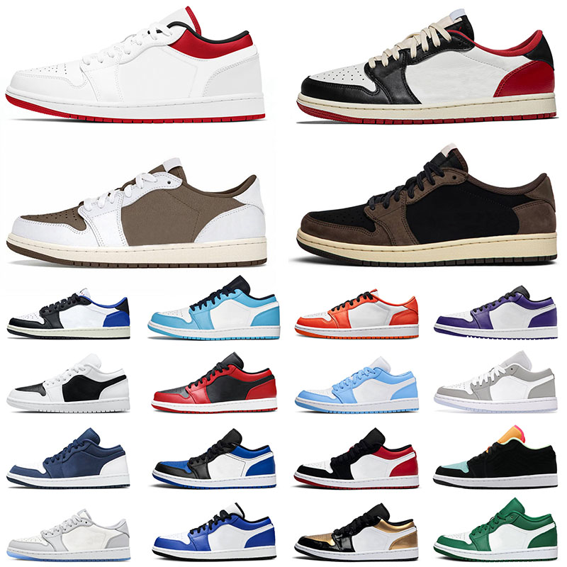 Top Quality Jumpman 1 1s Low Mens Womens Basketball Shoes Reverse Mocha Black Toe TS x Fragment UNC Purple Gym Red Lightbulb Trainers Designer Sneakers, #3 reverse bred 36-45
Top Quality Jumpman 1 1s Low Mens Womens Basketball Shoes Reverse Mocha Black Toe TS x Fragment UNC Purple Gym Red Lightbulb Trainers Designer Sneakers, #3 reverse bred 36-45