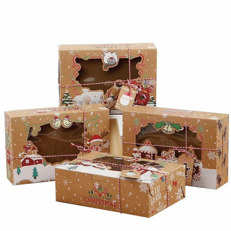 Christmas Decorations Mix Paper Gift Boxes 4PCS Large Size For Candy Cake Packaging Presents Box With Snowman Santa Claus Card
Christmas Decorations Mix Paper Gift Boxes 4PCS Large Size For Candy Cake Packaging Presents Box With Snowman Santa Claus Card