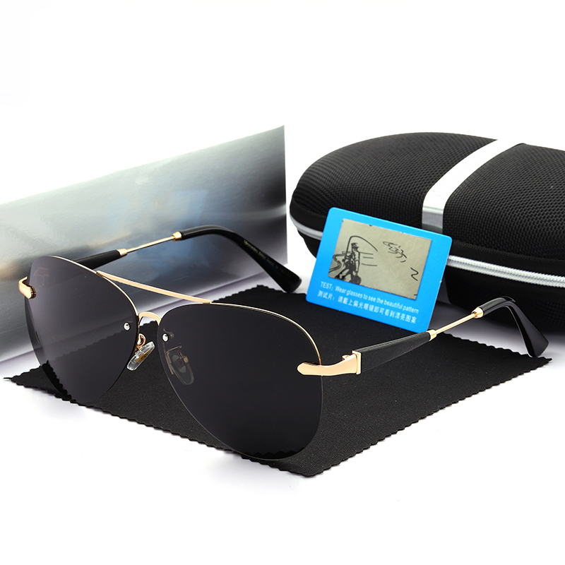 Sunglasses Men Polarized Driving Glasses UV400 Brand Designer Mercede 743 Pilot Eyewear Metal Rimless Retro Glasses wholesale
Sunglasses Men Polarized Driving Glasses UV400 Brand Designer Mercede 743 Pilot Eyewear Metal Rimless Retro Glasses wholesale