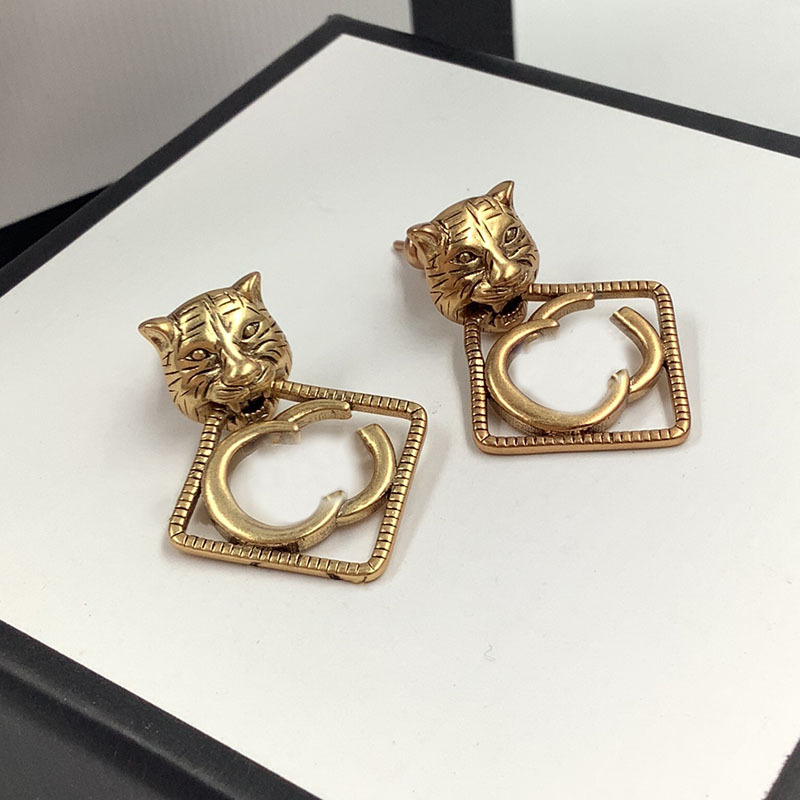 Tiger Head Studs Earrings Luxury Womens Jewelry Designer Stud Earing Women Gold Earrings High Quality Casual Goldn Hoop Earring D2110262HL
Tiger Head Studs Earrings Luxury Womens Jewelry Designer Stud Earing Women Gold Earrings High Quality Casual Goldn Hoop Earring D2110262HL