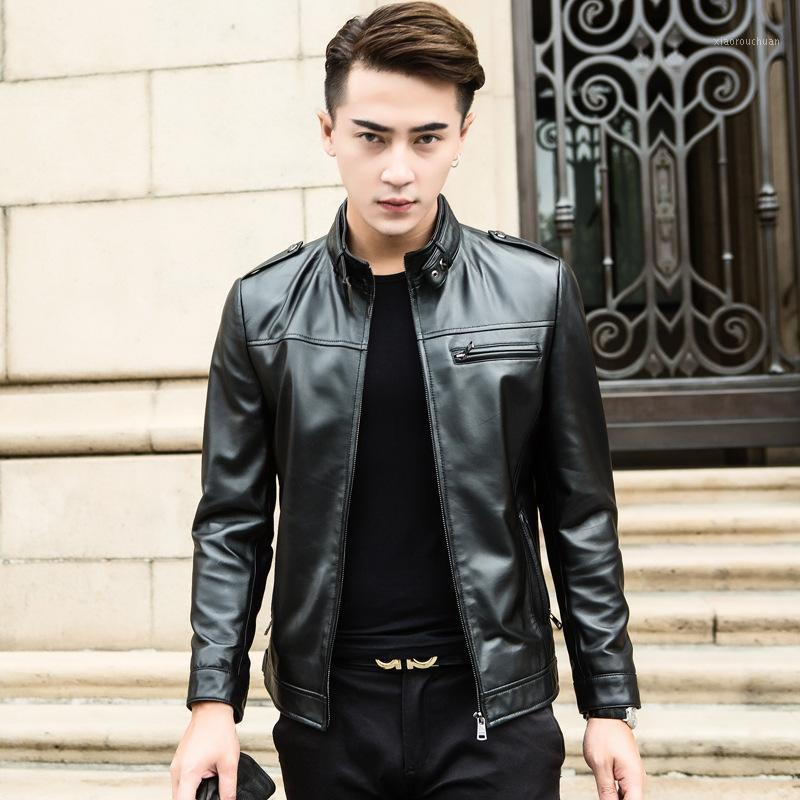 Men's Leather & Faux Genuine Jacket Spring Autumn Real Sheepskin Coat Motorcycle Biker Coats 2021 1YW1505 KJ5220, Black
Men's Leather & Faux Genuine Jacket Spring Autumn Real Sheepskin Coat Motorcycle Biker Coats 2021 1YW1505 KJ5220, Black