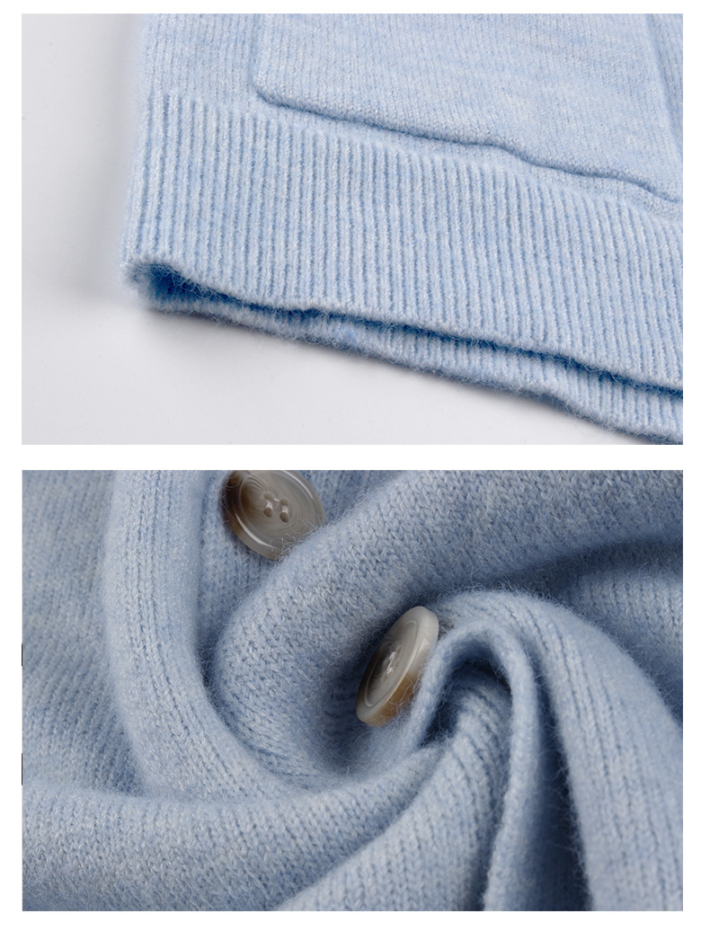 Women's V-Neck knit Button soft Cardigans Autumn and Winter casual Sweater Jacket knitted sweater cardigan clothes women 210508