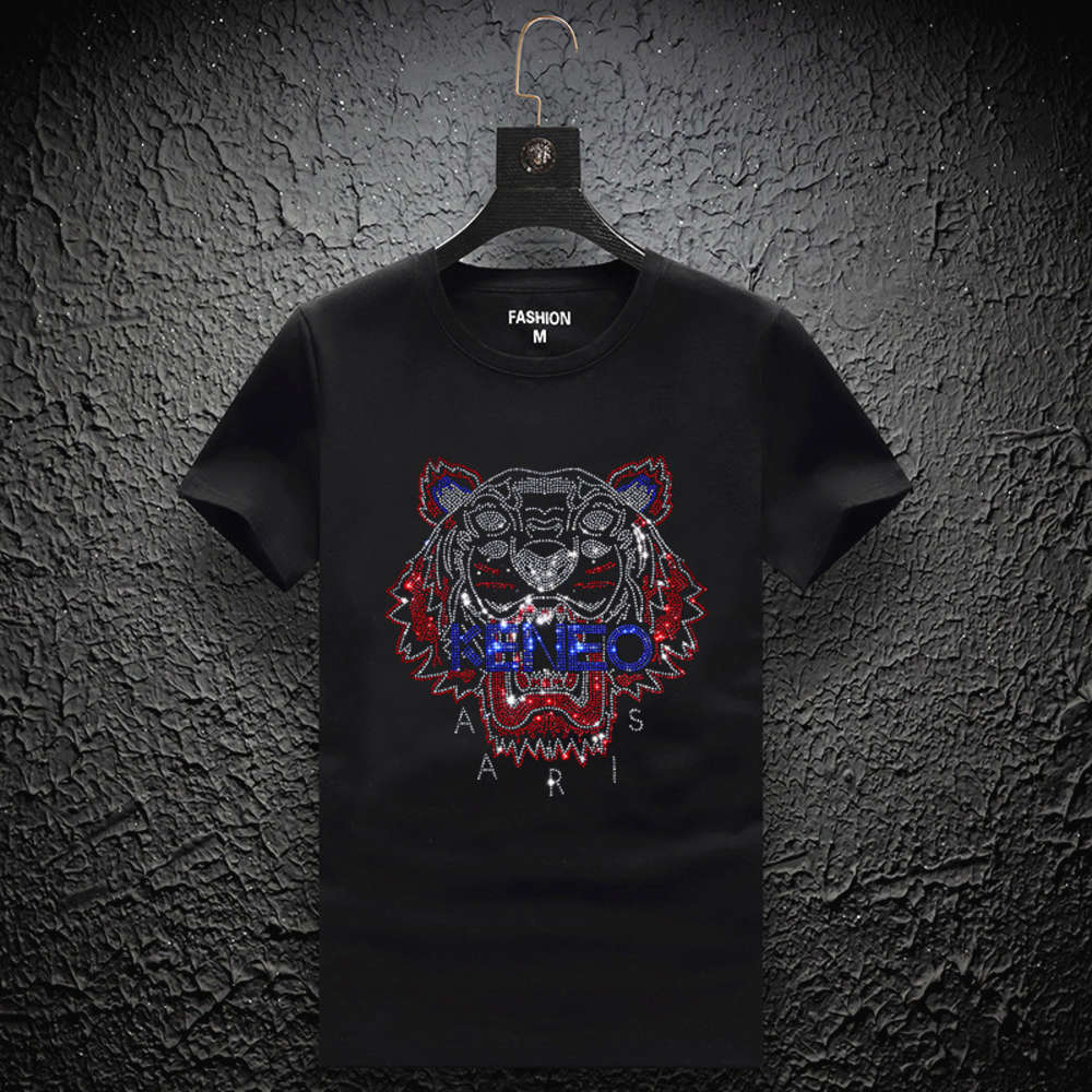 t shirt Fashion brand drill short t-shirt men's 2021 summer loose fitting half sleeve upper garment large size 9UJ5, White;black
t shirt Fashion brand drill short t-shirt men's 2021 summer loose fitting half sleeve upper garment large size 9UJ5, White;black