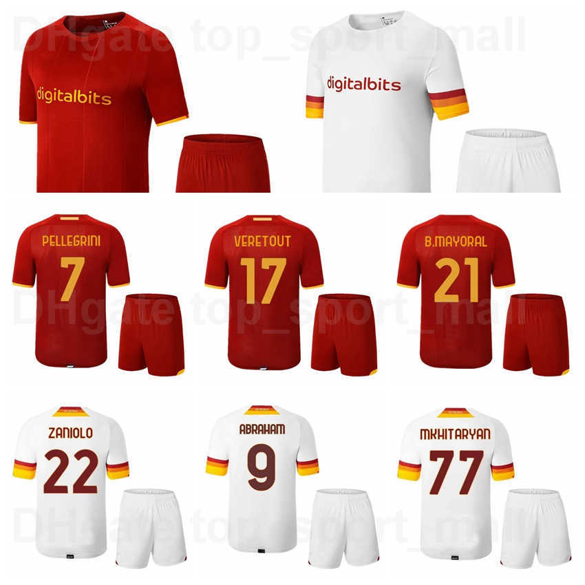 21-22 Soccer 7 Lorenzo Pellegrini Jersey Set 9 Tammy Abraham 21 Borja Mayoral 23 Gianluca Mancini 4 Bryan Cristante 37 Leonardo Spinazzola F, Black 
21-22 Soccer 7 Lorenzo Pellegrini Jersey Set 9 Tammy Abraham 21 Borja Mayoral 23 Gianluca Mancini 4 Bryan Cristante 37 Leonardo Spinazzola F, Black