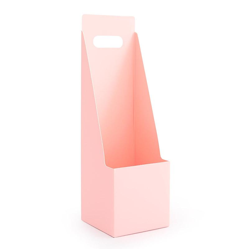 1pc Portable Flower Box Waterproof Paper Handy Gift Bag Kraft Handbag Birthday Wedding Rose Party Boxes Packaging Bags Wrap