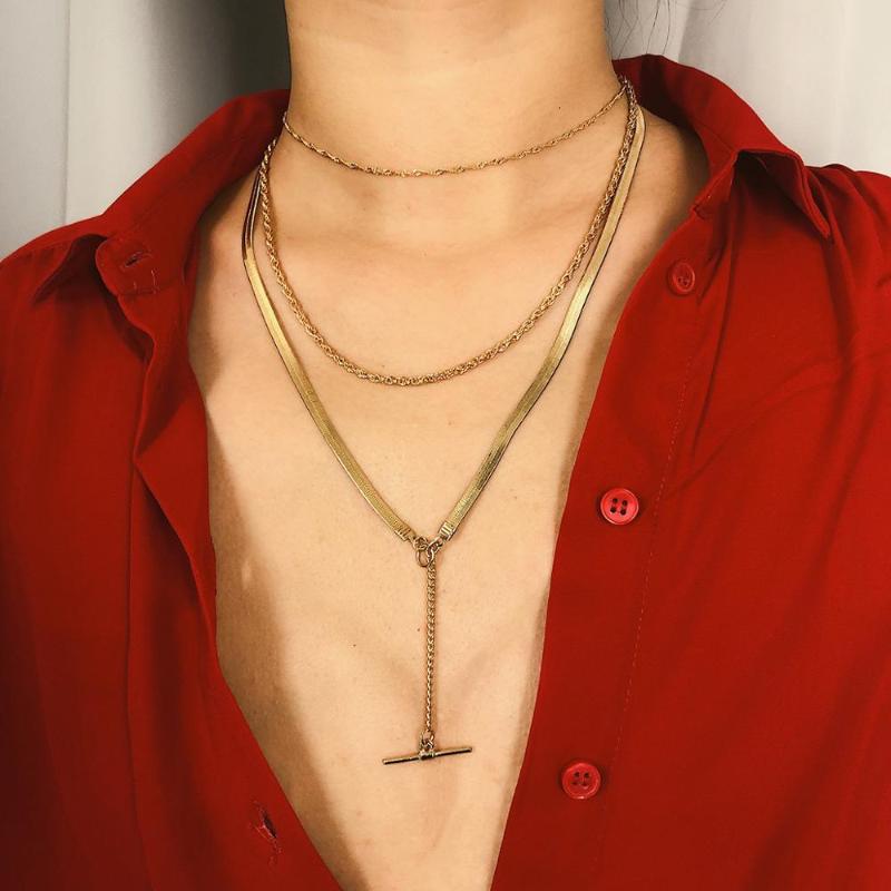 Multilayer Multielement Fashion Chain Elegant Geometry Style Choker Necklace For Female Chokers
Multilayer Multielement Fashion Chain Elegant Geometry Style Choker Necklace For Female Chokers