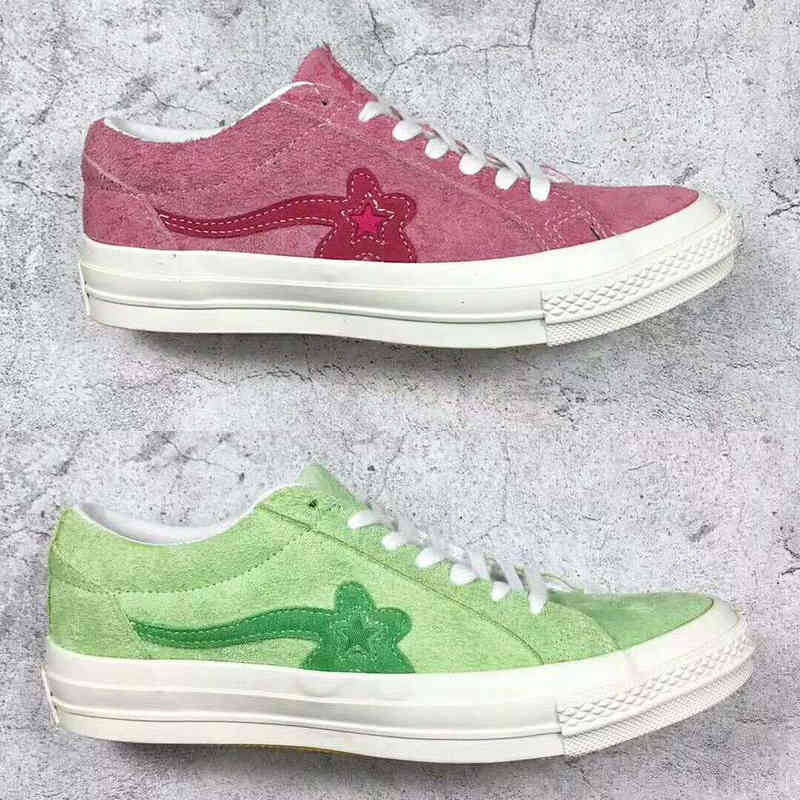 Shoes TTC Creator One Star Ox Golf Le Fleur Wang Jade Lime Green Suede Geranium Pink Sunflower Yellow Vanilla Men women Casual Skate, Bubble wrap packaging
Shoes TTC Creator One Star Ox Golf Le Fleur Wang Jade Lime Green Suede Geranium Pink Sunflower Yellow Vanilla Men women Casual Skate, Bubble wrap packaging