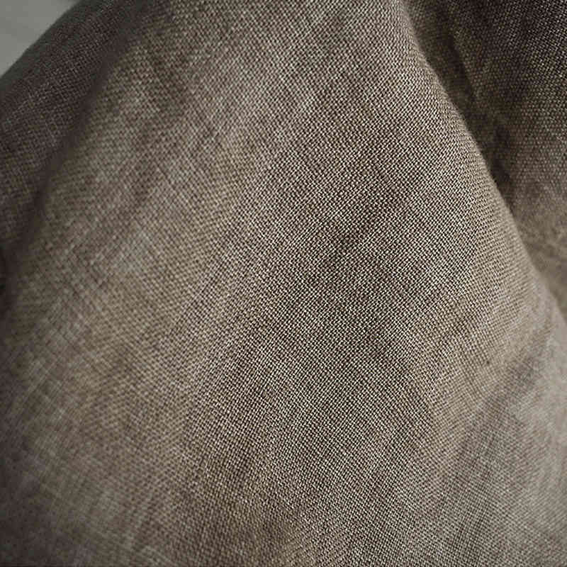 Johnature Women Vintage Cotton Linen Dresses V-Neck Solid Color Robes New Summer Short Sleeve Pockets Female Loose Dresses 210409