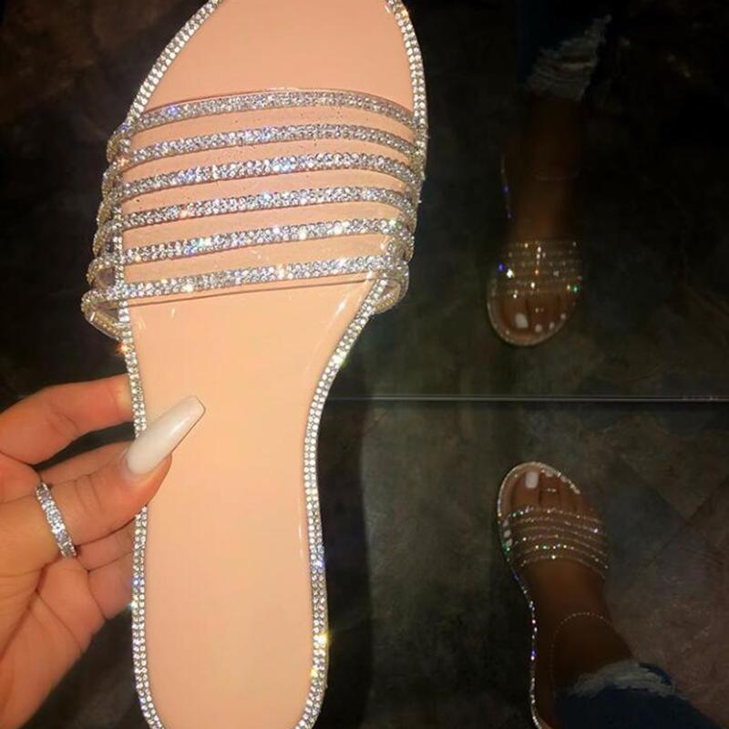 Slippers Women Rainbow Woman Crystal Transparent Slides Ladies Rivet Flats 2021 Summer Casual Mixed Color Beach Shoes Big Size, Multicolour
Slippers Women Rainbow Woman Crystal Transparent Slides Ladies Rivet Flats 2021 Summer Casual Mixed Color Beach Shoes Big Size, Multicolour