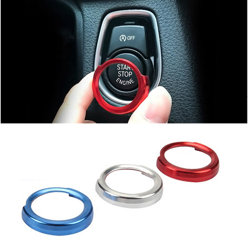 Update Start Engine Decorative Ring Switch Button Stickers For 1 2 3 4 Series X1 E90 E92 E93 Auto Interior Accessories
