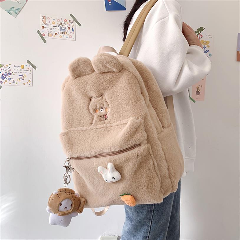 cartoon plush ins backpack women cute school backpacks female college student schoolbag for teenage girls simple purse
cartoon plush ins backpack women cute school backpacks female college student schoolbag for teenage girls simple purse