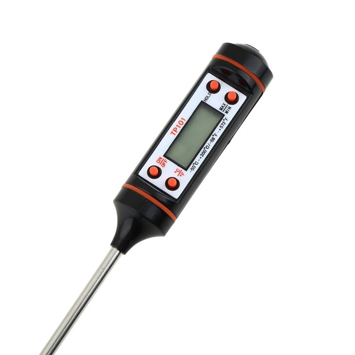 Temperature Meter Instruments TP101 Electronic Digital Food Thermometer Stainless Steel Baking Meters Large Little Screen Display Black white
Temperature Meter Instruments TP101 Electronic Digital Food Thermometer Stainless Steel Baking Meters Large Little Screen Display Black white