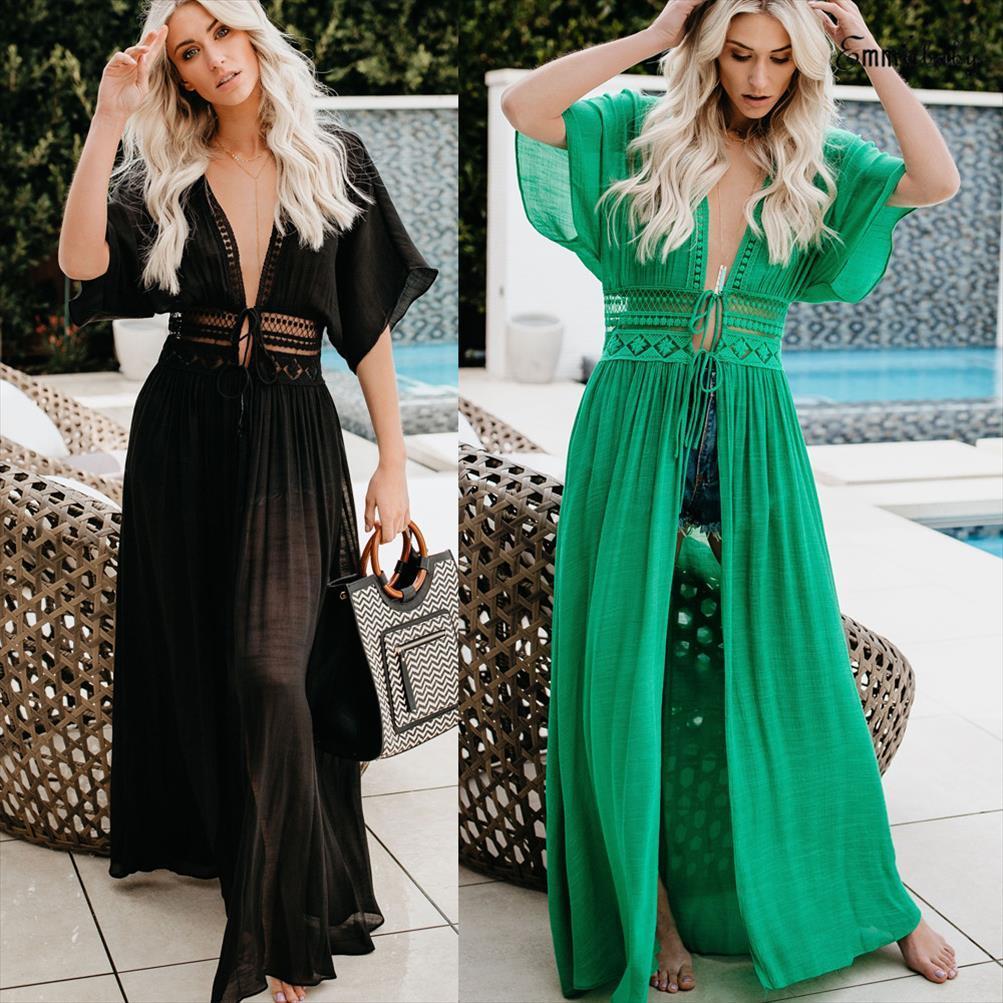 summer mesh beach loose womens dress sundress beachwear cover up v neck bandage swimwear swimsuit bathing suit, Black;gray
summer mesh beach loose womens dress sundress beachwear cover up v neck bandage swimwear swimsuit bathing suit, Black;gray