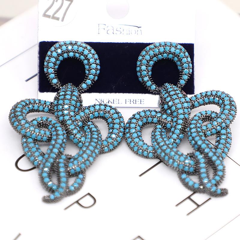 Dangle & Chandelier Style Fashion Internet Celebrity Same Heavy Industry Micro-Inlaid Blue Snake Simple Personality Female Stud Earrings
Dangle & Chandelier Style Fashion Internet Celebrity Same Heavy Industry Micro-Inlaid Blue Snake Simple Personality Female Stud Earrings