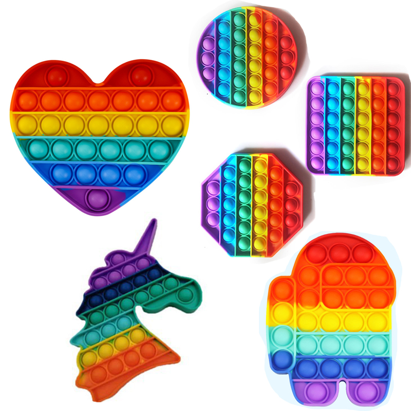 Rainbow Hand Push PopIt Fidget Toys Favor Bubble Sensory Silicone Gadgets Stress Relief Anti-Anxiety Tools Beat Autism for Needs to Relieve Pressure
Rainbow Hand Push PopIt Fidget Toys Favor Bubble Sensory Silicone Gadgets Stress Relief Anti-Anxiety Tools Beat Autism for Needs to Relieve Pressure