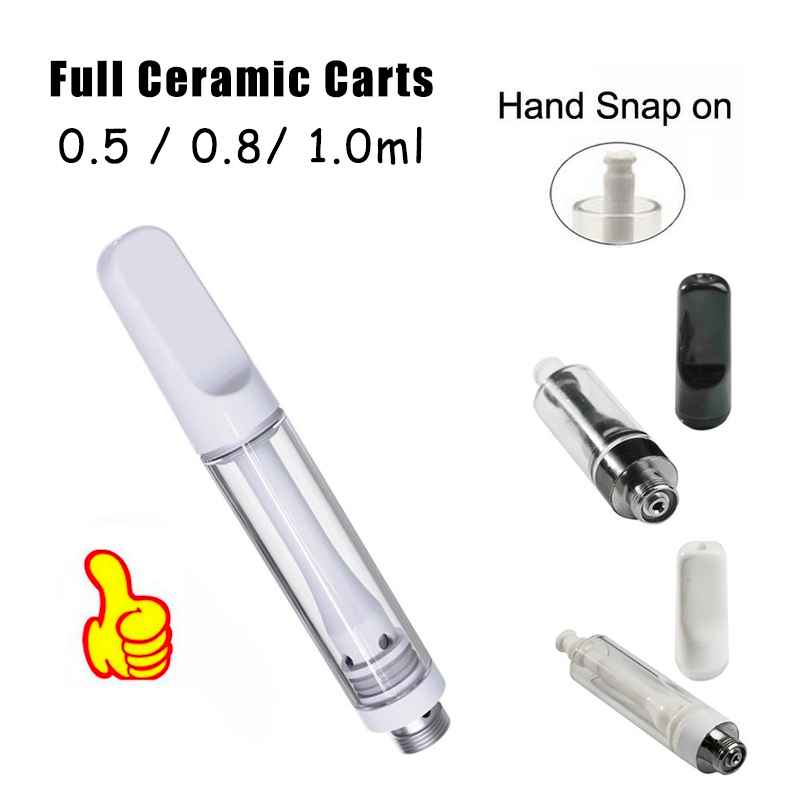Full Ceramic Vape Atomizers .5 .8 1.0ml Delta 8 D9 Thick Oil Atomizer Carts Empty Vapes Pen 510 Thread Cartriges E-Cigarettes Cartridge No H
Full Ceramic Vape Atomizers .5 .8 1.0ml Delta 8 D9 Thick Oil Atomizer Carts Empty Vapes Pen 510 Thread Cartriges E-Cigarettes Cartridge No H