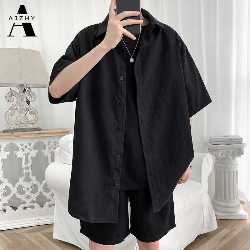 Streetwear Shirt Men Solid Cotton Plus Size Short Sleeve Shirts Loose Summer Fashion Casual Korean Shirt Mens Tops Clothes 210628, Yellow
Streetwear Shirt Men Solid Cotton Plus Size Short Sleeve Shirts Loose Summer Fashion Casual Korean Shirt Mens Tops Clothes 210628, Yellow