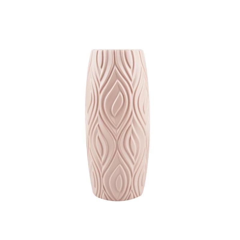 Imitation Ceramic Vase Home Decor Shatterproof Flower Pot Nordic Decoration Plastic Decorative Vases Modern