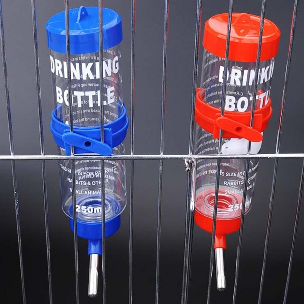 250ML/125ML Hamster Drinking Water Bottle Pet Hanging Feeding Dispenser for Rat Gerbil Ferret Rabbit Small Animal Puppy Drinking