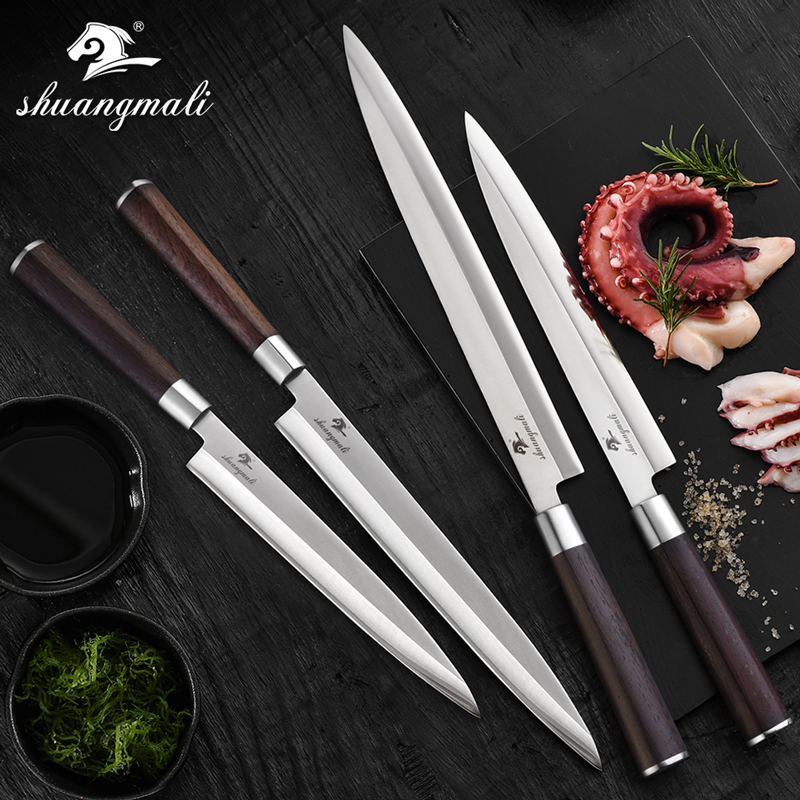 Japanese Sushi Knife Germany 1.4116 Stee Kitchen Chef Knives Deba Yanagiba Samon Fish Fieting Ceaver Sashimi knife
Japanese Sushi Knife Germany 1.4116 Stee Kitchen Chef Knives Deba Yanagiba Samon Fish Fieting Ceaver Sashimi knife