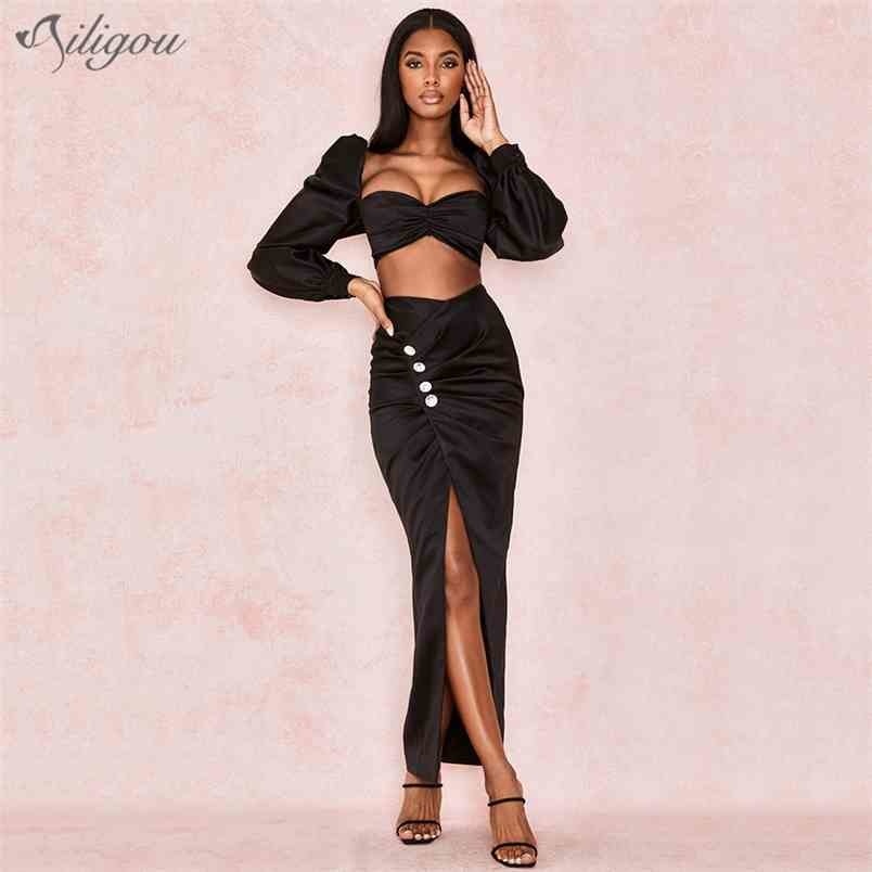 Summer Lady Dress Long Sleeve Diamond 2 Two-piece Sexy Bodycon Elegant Club Celebrity Party Vestidos 210525, Black
Summer Lady Dress Long Sleeve Diamond 2 Two-piece Sexy Bodycon Elegant Club Celebrity Party Vestidos 210525, Black