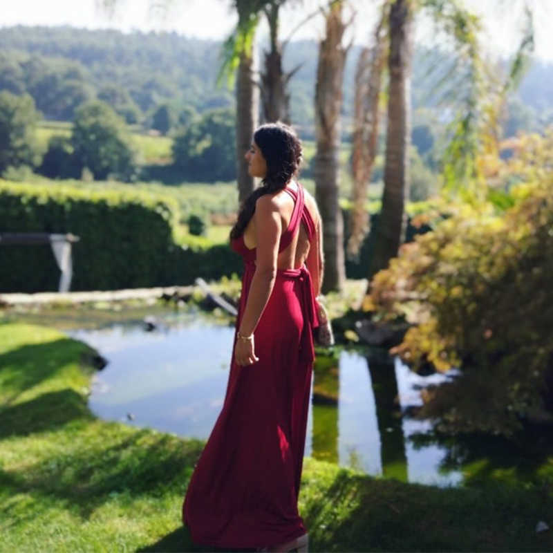 Sexy Women Multiway Wrap Convertible Boho Maxi Club Red Dress Bandage Long Dress Women Party Bridesmaids Infinity Ladies Dresses 210630