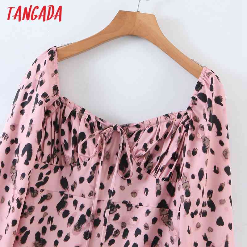 Fashion Women Leopard Print Off Shoulder Arrival Long Sleeve Ladies Mini Dress Vestidos SL547 210416