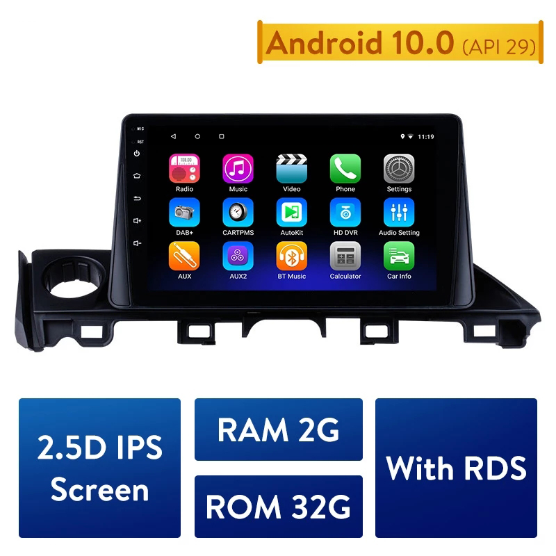 Car dvd Multimedia player For 2017- Mazda ATENZA Radio GPS High Version RAM 2GB ROM 32GB 9 inch Android 10.0 2.5D IPS Screen
Car dvd Multimedia player For 2017- Mazda ATENZA Radio GPS High Version RAM 2GB ROM 32GB 9 inch Android 10.0 2.5D IPS Screen