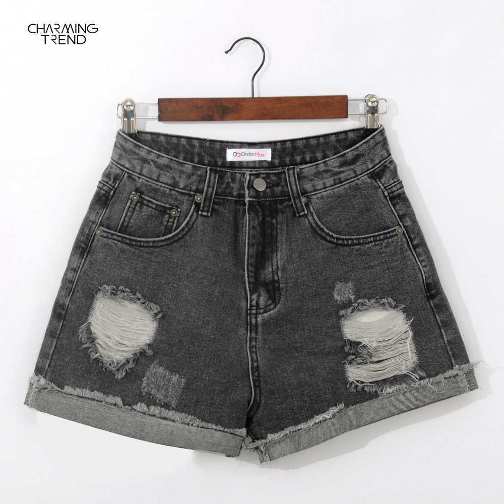 Shorts Female Summer High Waist Women's Denim Fashion Streetwear Vintage 210611