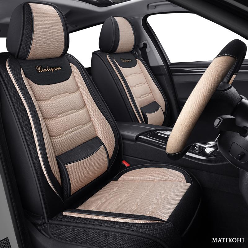 Car Seat Covers MATIKOHI Flax For