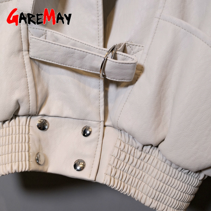 Autumn Women Faux Leather Jacket Fashion Streetwear Zipper Casual PU Coat Soft Solid Loose Biker Motorcycle Jackets 210428