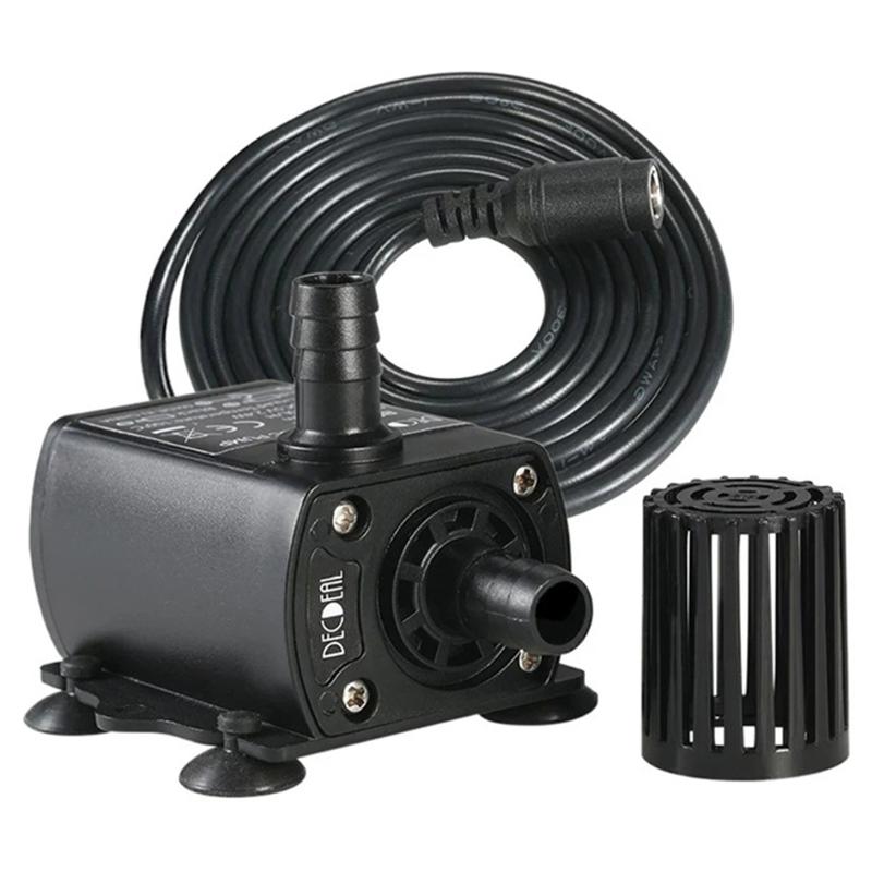 

Garden Decorations DC 12V 300L/h Mini Silent Water Pump Fountain Aquarium Brushless Motor Pond Fish Tank Pool Circulating Submersible