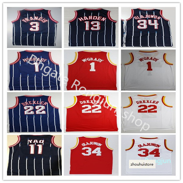 Retro Vintage Basketball Mens 13 Harden Jerseys Cheap Hakeem 34 Olajuwon Tracy Steve McGrady Francis Yao Clyde Ming Drexler Top Quality, As the picture
Retro Vintage Basketball Mens 13 Harden Jerseys Cheap Hakeem 34 Olajuwon Tracy Steve McGrady Francis Yao Clyde Ming Drexler Top Quality, As the picture