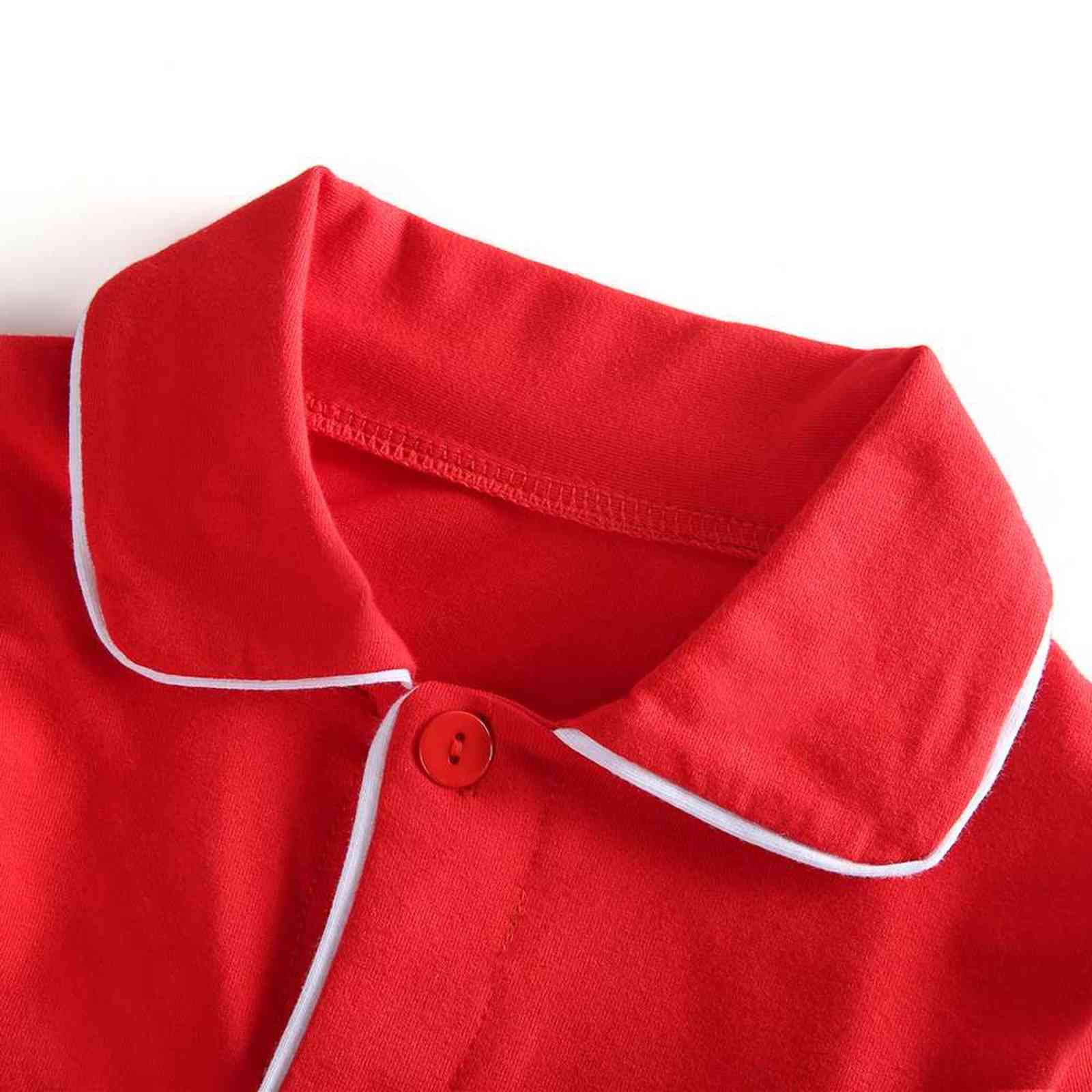 kids pajamas fall winter 100 cotton boys girls pyjamas set blank sleepwear frill christmas 211130