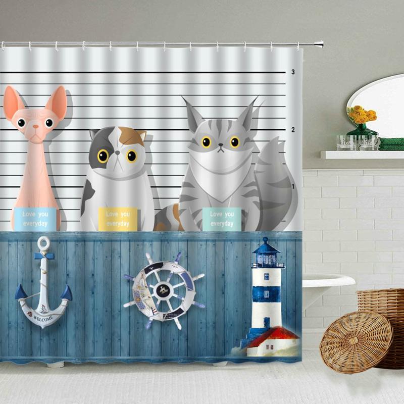 Cartoon Fun Animal Shower Curtain Nautical Anchor Lighthouse Blue Boy Child Bathroom Waterproof Curtains Home Wall Decoration
Cartoon Fun Animal Shower Curtain Nautical Anchor Lighthouse Blue Boy Child Bathroom Waterproof Curtains Home Wall Decoration