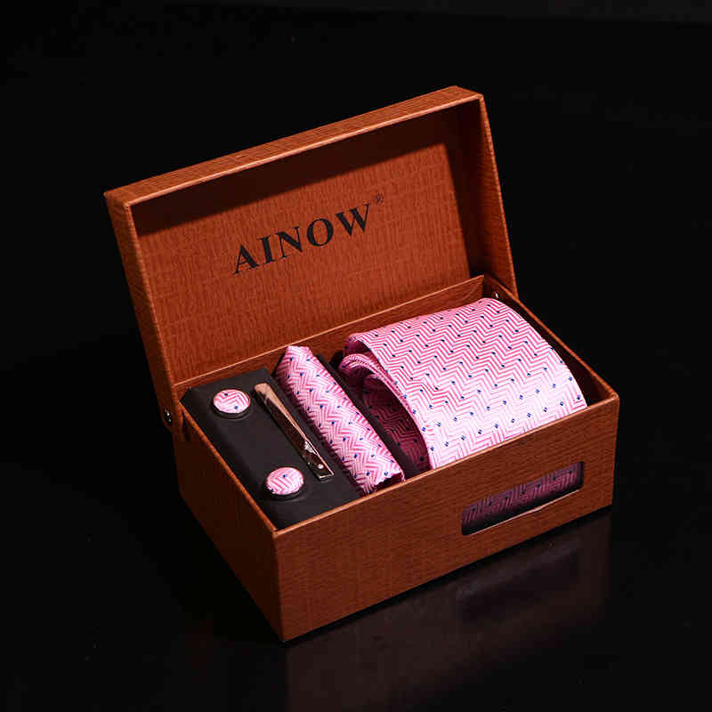 Necktie Scarf Corbata 8cm Men's Gift Box 6pcs Business Suit Wedding Exquisite Shengzhou