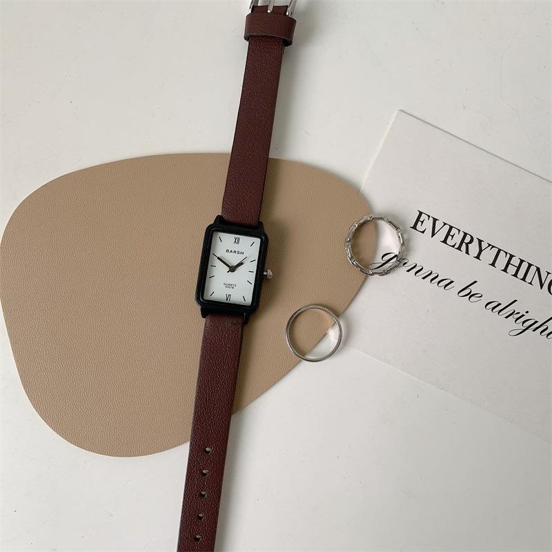 Wristwatches Simple Rectangle Watches Women Fashion Casual Vintage Leather Female Quartz Clock Retro Ladies Zegarek Damski Gift, Brown
Wristwatches Simple Rectangle Watches Women Fashion Casual Vintage Leather Female Quartz Clock Retro Ladies Zegarek Damski Gift, Brown