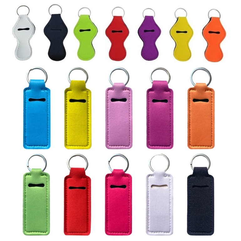 Neoprene Chapstick Holder Keychain Party Favor Solid Color Sublimation Lip Balm Holders Tracker Lipstick Pouch Metal Keyring
Neoprene Chapstick Holder Keychain Party Favor Solid Color Sublimation Lip Balm Holders Tracker Lipstick Pouch Metal Keyring