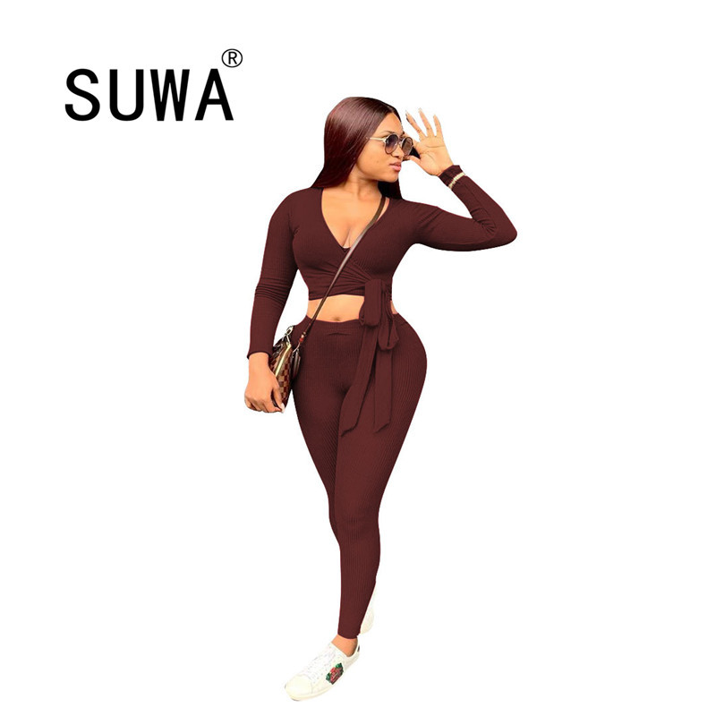 Women Casual Fitness V-Neck Long Sleeve Crop Top Bandage Leggings Solid Stretchy Skinny Active Wear Bodycon 2 Piece Set 210525, Burgundy
Women Casual Fitness V-Neck Long Sleeve Crop Top Bandage Leggings Solid Stretchy Skinny Active Wear Bodycon 2 Piece Set 210525, Burgundy