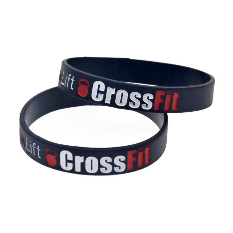 100PCS Squat Jump Climb Crossfit Silicone Rubber Bracelet Debossed Filled Color for Sport 1/2 Inch Wide Adult Size
100PCS Squat Jump Climb Crossfit Silicone Rubber Bracelet Debossed Filled Color for Sport 1/2 Inch Wide Adult Size