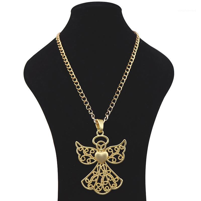 Chains MaGold Fashion Large Abstract Metal Guardian Angel Jewellery Pendant Necklaces On Long Link Chain Lagenlook 34"
Chains MaGold Fashion Large Abstract Metal Guardian Angel Jewellery Pendant Necklaces On Long Link Chain Lagenlook 34"