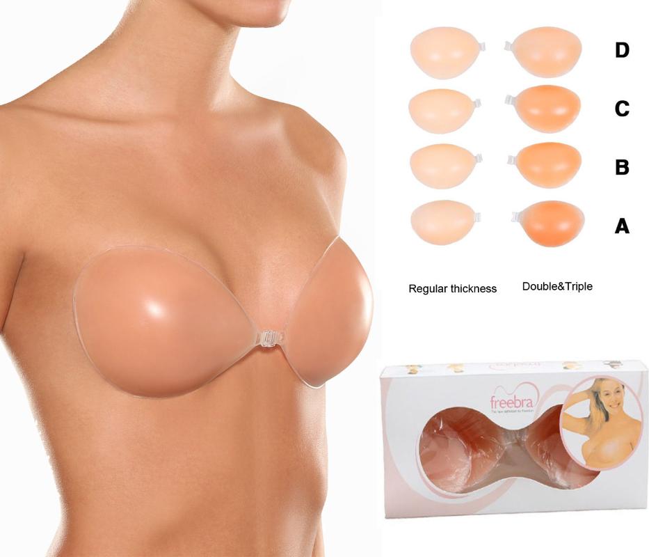 Bras Stealth Silicone Adhesive Stick On Gel Push Up Strapless Invisible Backless Freebra Cup A B C D Lady's Sexy Bra, Cup triple push up
Bras Stealth Silicone Adhesive Stick On Gel Push Up Strapless Invisible Backless Freebra Cup A B C D Lady's Sexy Bra, Cup triple push up