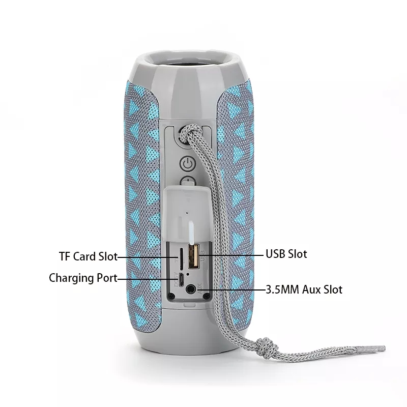 TG117 Portable Bluetooth Speaker Wireless Bass Column Waterproof Outdoor Music Vibro Speakers TF Card Subwoofer Loudspeaker