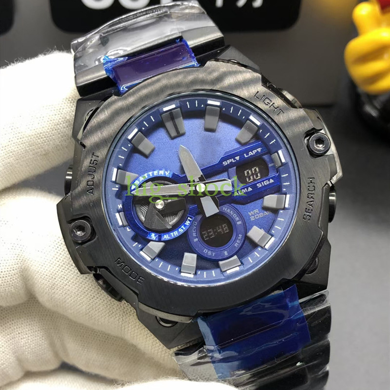 NEW MODEL COLOR Metal fashion waterproof student wristwatch Sport dual display GMT Digital LED reloj hombre watch relogio masculino, Full black
NEW MODEL COLOR Metal fashion waterproof student wristwatch Sport dual display GMT Digital LED reloj hombre watch relogio masculino, Full black