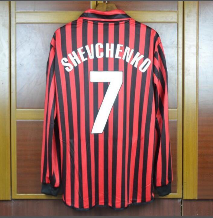 Top thai Retro soccer Jersey 95 96 97 99 baggio Milan Kaka Shirts home away Shevchenko Nesta Maldini Pirlo Inzaghi Van Basten 1995 1996 1997, Black
Top thai Retro soccer Jersey 95 96 97 99 baggio Milan Kaka Shirts home away Shevchenko Nesta Maldini Pirlo Inzaghi Van Basten 1995 1996 1997, Black