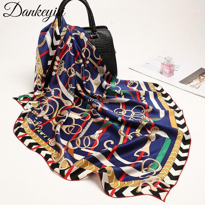 Scarves DANKEYISI Women Square Female Printed For Ladies Fashion 100% Natural Silk Scarf Spring Autumn Hijab, Blue;gray
Scarves DANKEYISI Women Square Female Printed For Ladies Fashion 100% Natural Silk Scarf Spring Autumn Hijab, Blue;gray