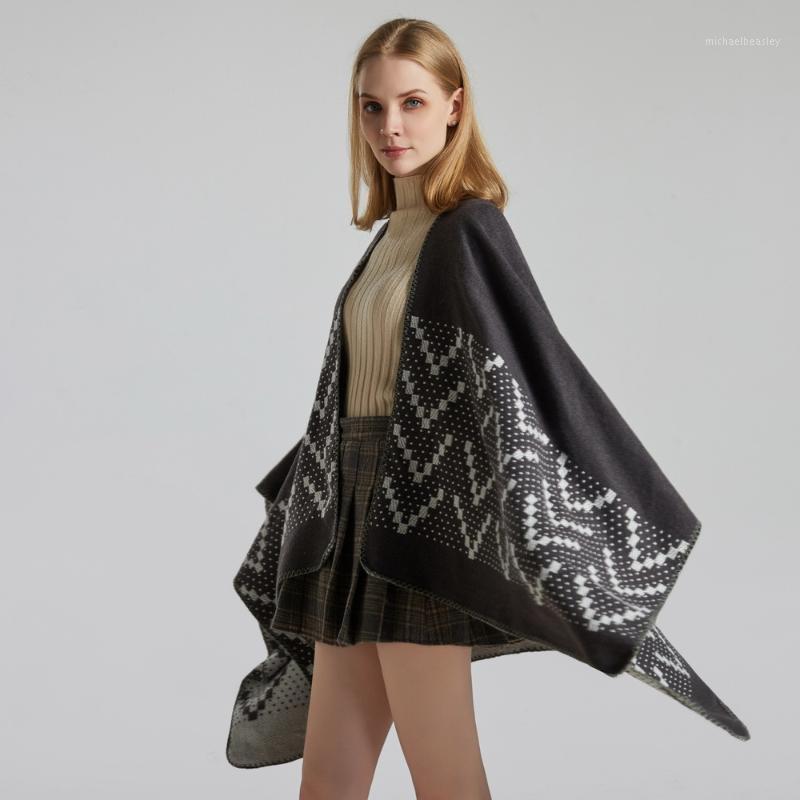 Scarves Autumn Winter Warm Poncho Women Cloak Jacquard Cashmere Scarf Ladies Blanket Shawl Capes
Scarves Autumn Winter Warm Poncho Women Cloak Jacquard Cashmere Scarf Ladies Blanket Shawl Capes