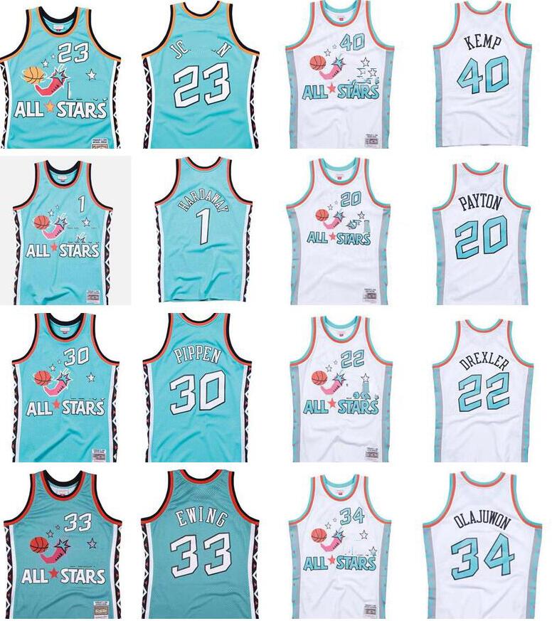 Stitched basketball jersey 1 Hardaway 34 Olajuwon 30 Pippen 5 Kidd 10 Barkley 22 Drexler 35 Hill 40 Payton Mitchell & Ness 1996 All-Star Hardwoods Classics retro Jerseys
Stitched basketball jersey 1 Hardaway 34 Olajuwon 30 Pippen 5 Kidd 10 Barkley 22 Drexler 35 Hill 40 Payton Mitchell & Ness 1996 All-Star Hardwoods Classics retro Jerseys