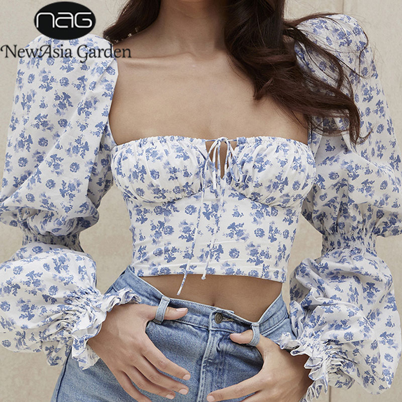 NewAsia Floral Top Women White Sweet Square Neck Long Puff Sleeve Ruched Drawstring Crop Top Autumn Woman Party Blouse 2021 New, Xs
NewAsia Floral Top Women White Sweet Square Neck Long Puff Sleeve Ruched Drawstring Crop Top Autumn Woman Party Blouse 2021 New, Xs